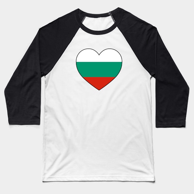 Heart - Bulgaria _066 Baseball T-Shirt by Tridaak